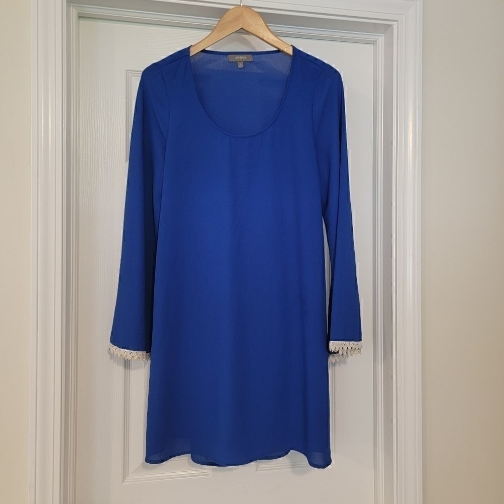 Umgee Royal Blue Cutout Dress Game Day small